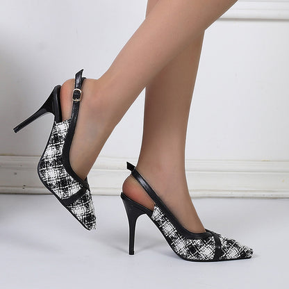 Pantoufles à talons aiguilles Abeni Colorblock