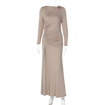 Robe Elara plissée luxe