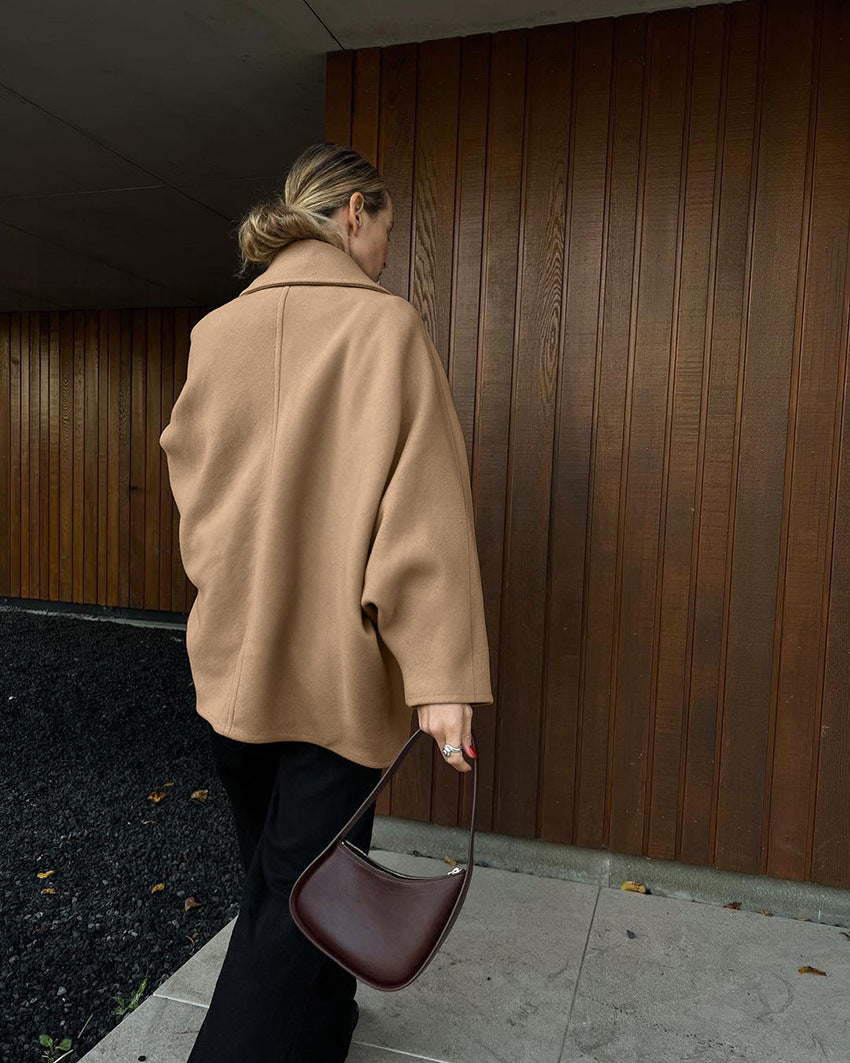 Gilet en laine Adaeze à manches chauve-souris