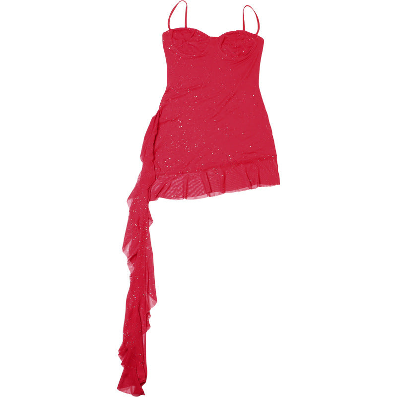 Ayoka Ribbon Asymmetric Dress