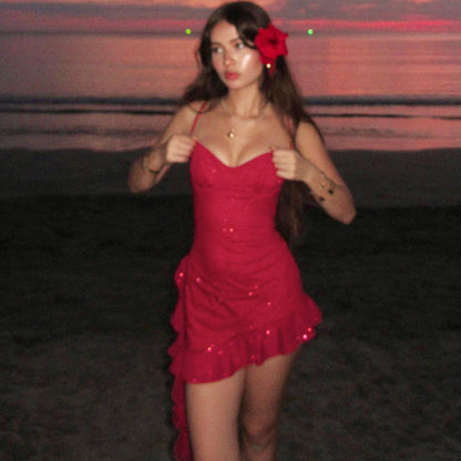 Ayoka Ribbon Asymmetric Dress