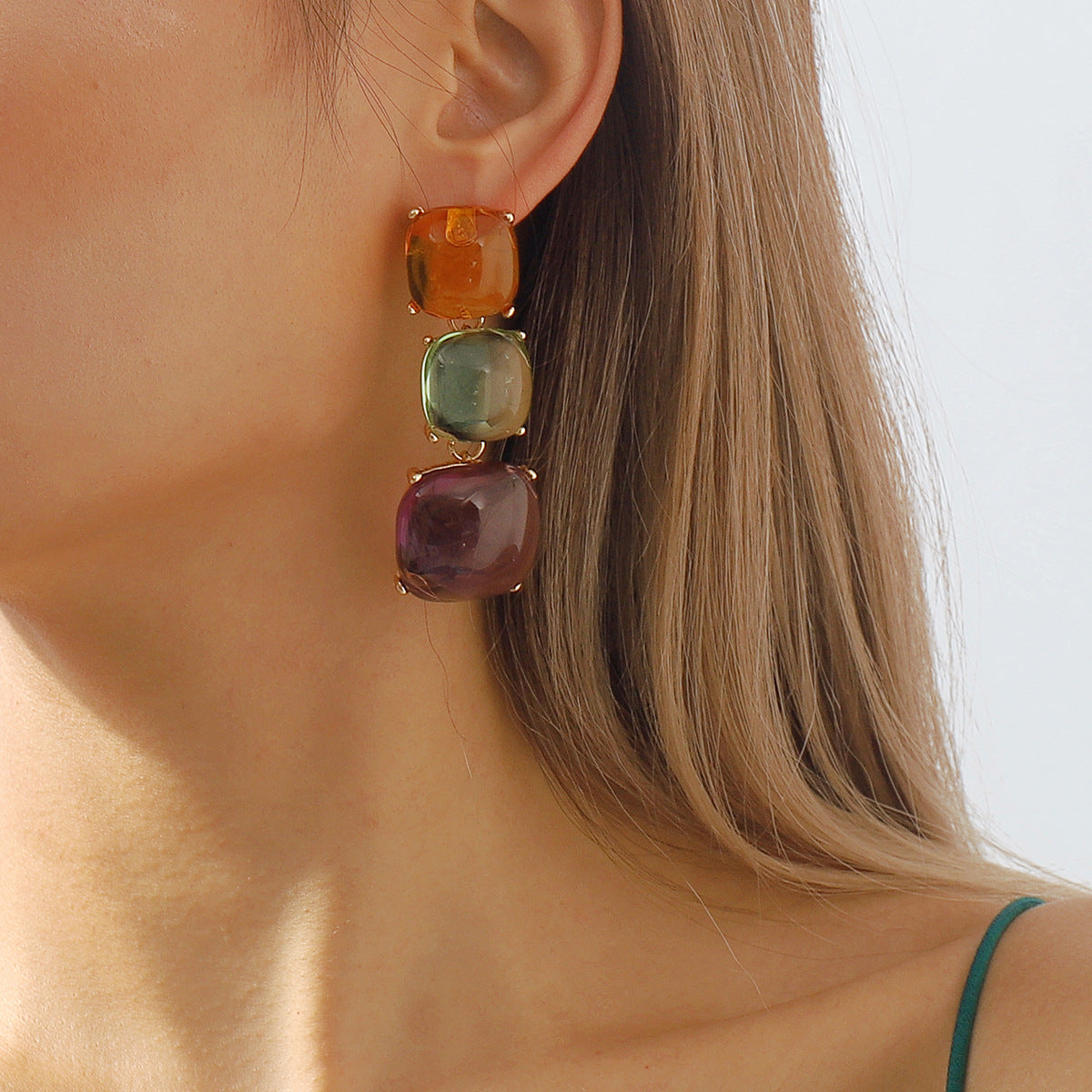 Ensemble collier et boucles d'oreilles Ayodele