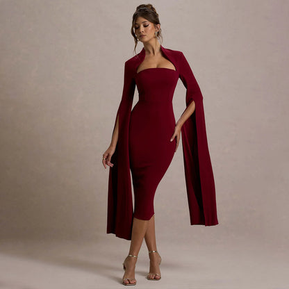 Robe midi Lerato à découpes ruban