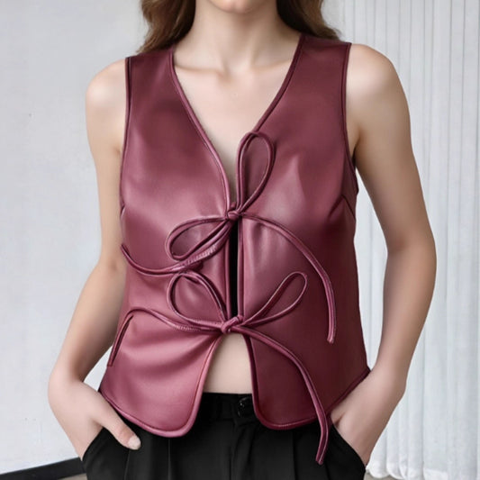 Zaria Luxe Leather Vest