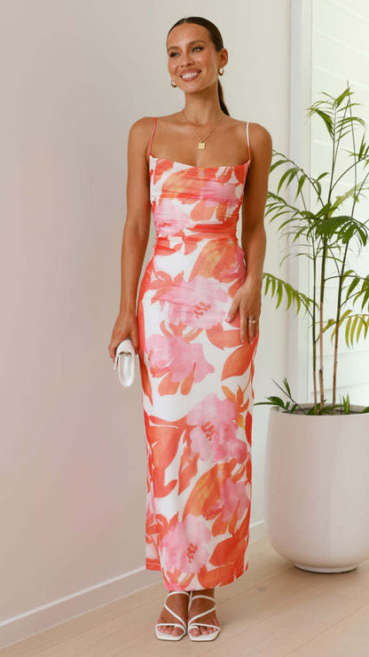 Robe gilet imprimée Ayo Soleil