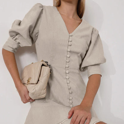 Robe Talia en dentelle cascade