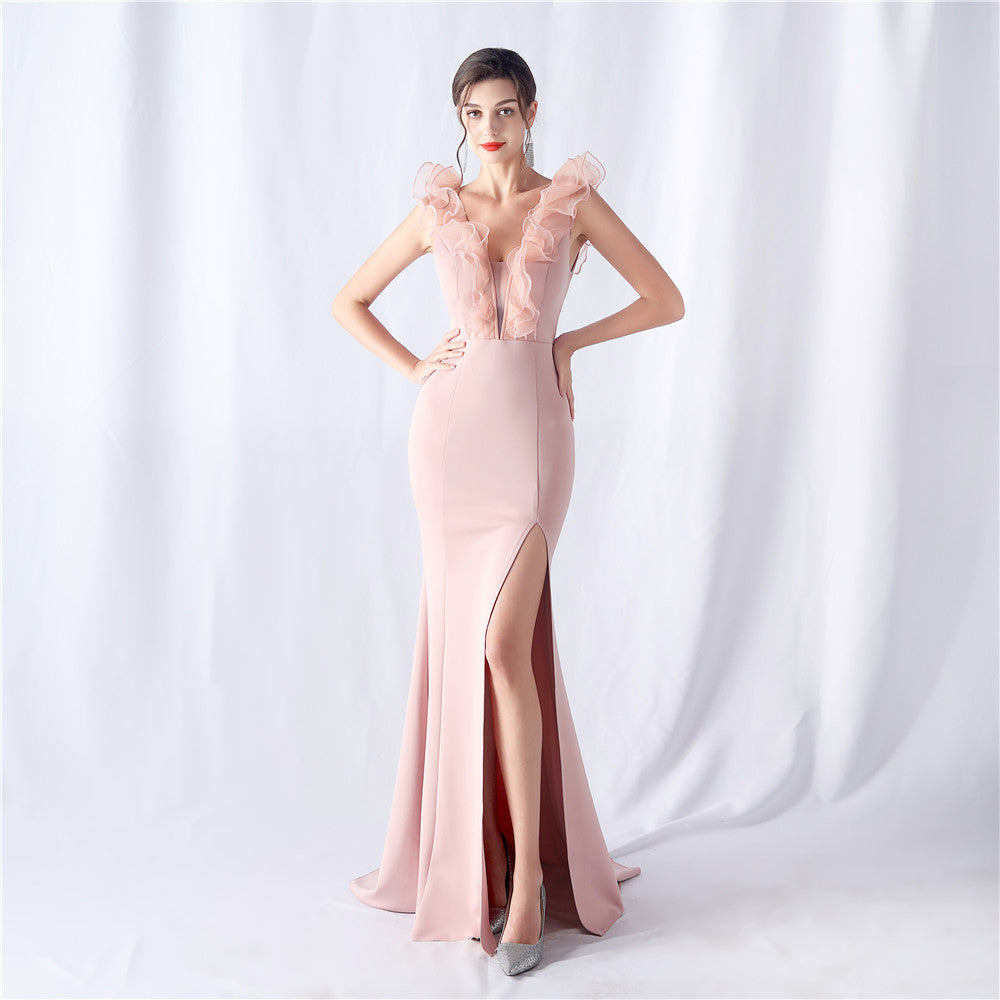 Zuri Organza Evening Dress
