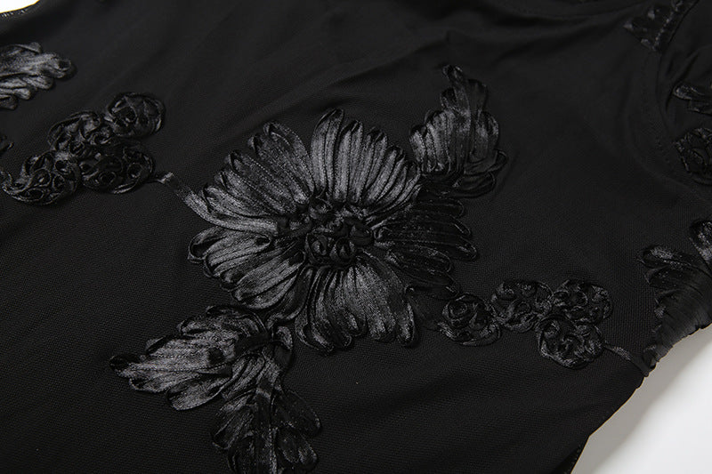 Robe longue Nyali dos nu à lacets