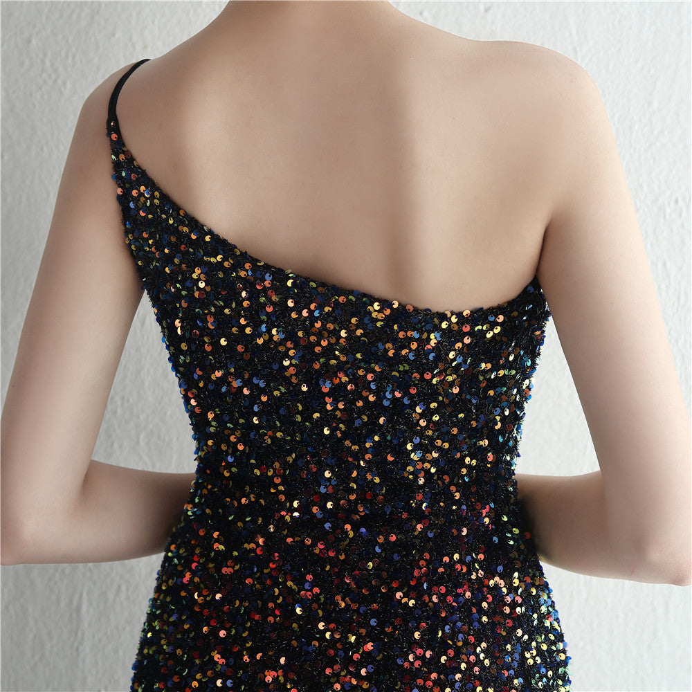 Tahlia Sequin Fishtail Cocktail Dress