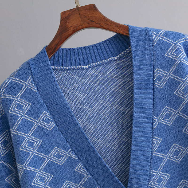 Gilet long jacquard Ifunanya