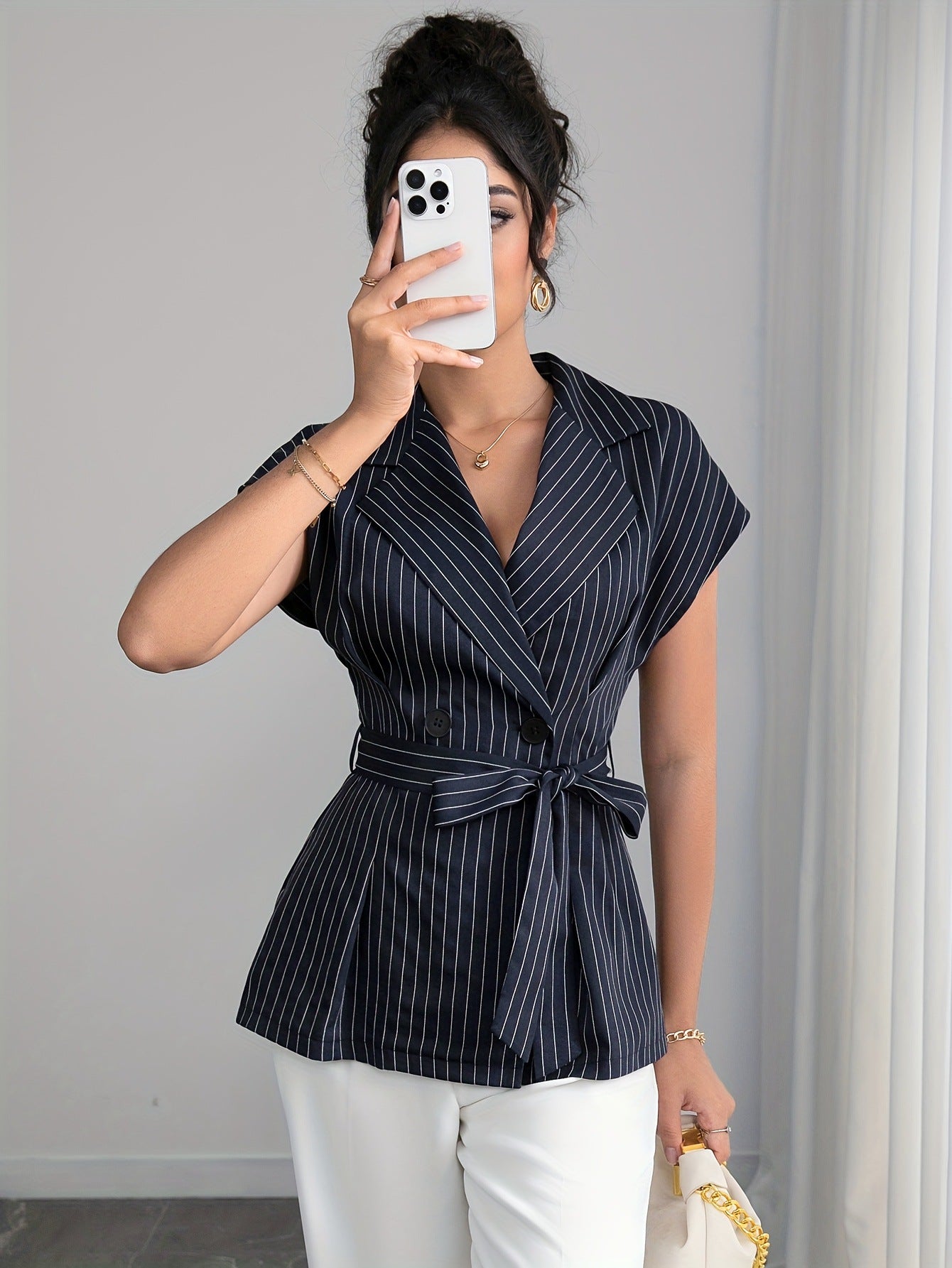 Haut blazer en dentelle Tahlia