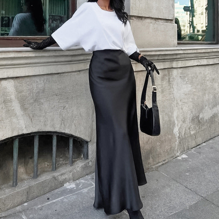 Lerato Satin A-Line Skirt