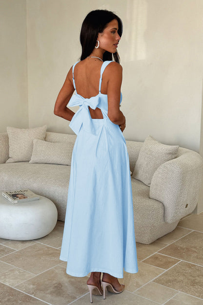 Office Vacation Waist Trimming Spaghetti Straps Dress Women Clothing Summer Independent