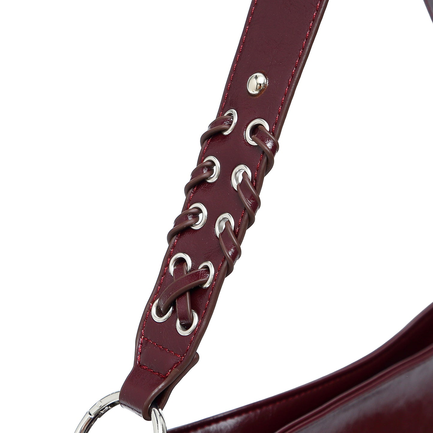 Crossbody Bag Niche Trendy Cool Women Bag High Sense Tassel Rivets Portable Small Square Bag Office Shoulder Bag