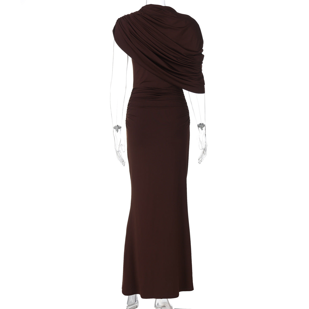 Sorelle Summer Oblique-Shoulder Dress