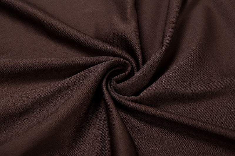 Robe Amira à col foulard fendue et dos nu