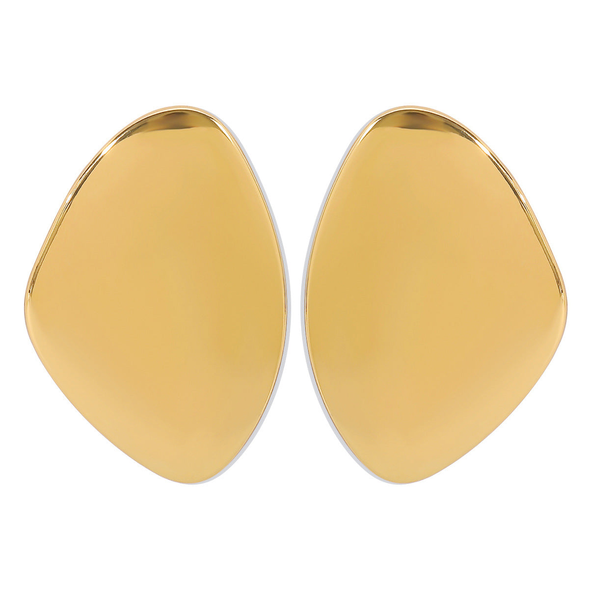 Imani Geometric Metal Stud Earrings