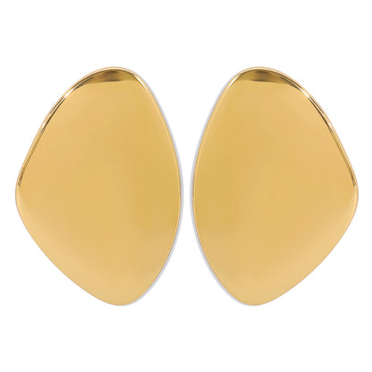 Imani Geometric Metal Stud Earrings