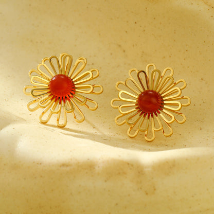 Zerayi Lace Hollow Stud Earrings