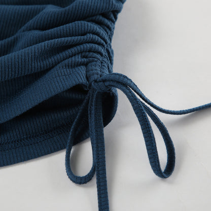 Chidimma Lace-Up Flared Dress