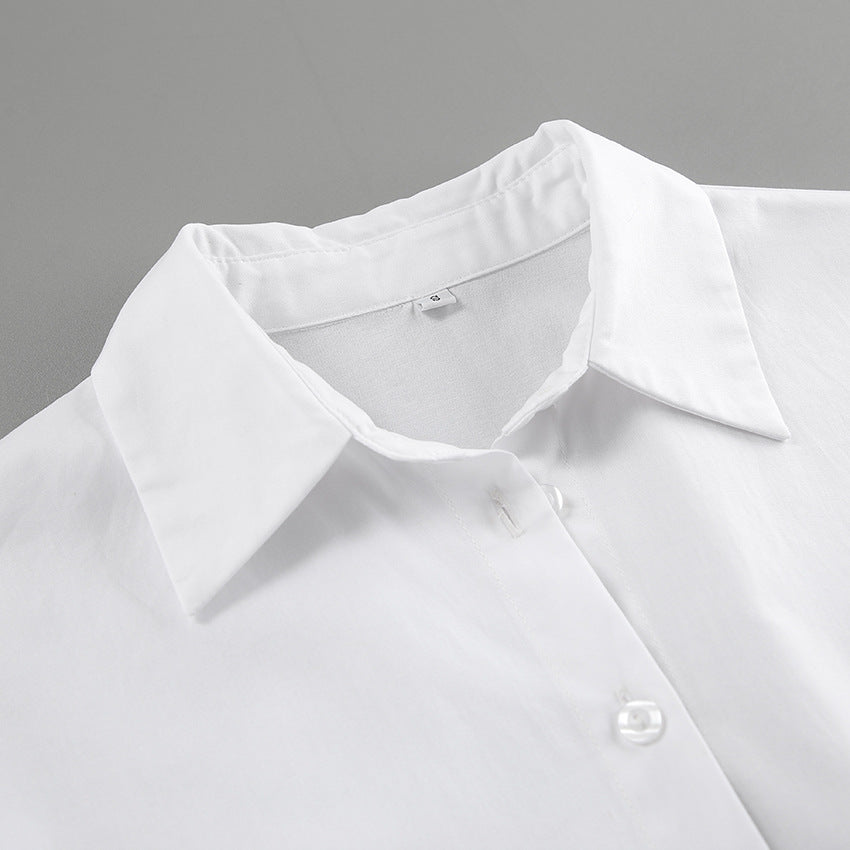 Robe chemise à col polo Nia