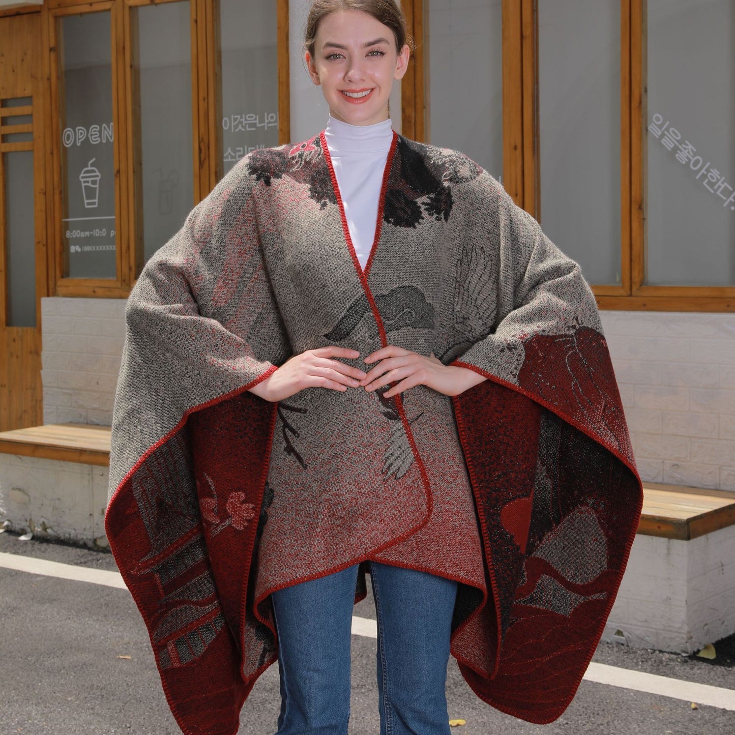 Adama Jacquard Travel Shawl
