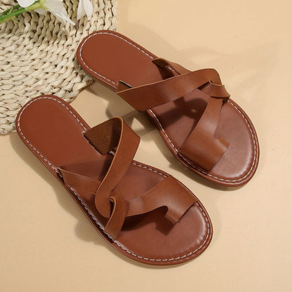 Pantoufles Abeni à bout croisé