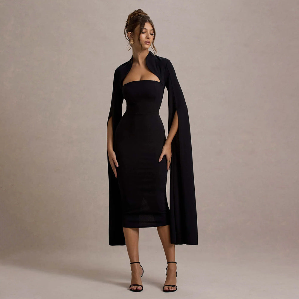 Robe midi Lerato à découpes ruban