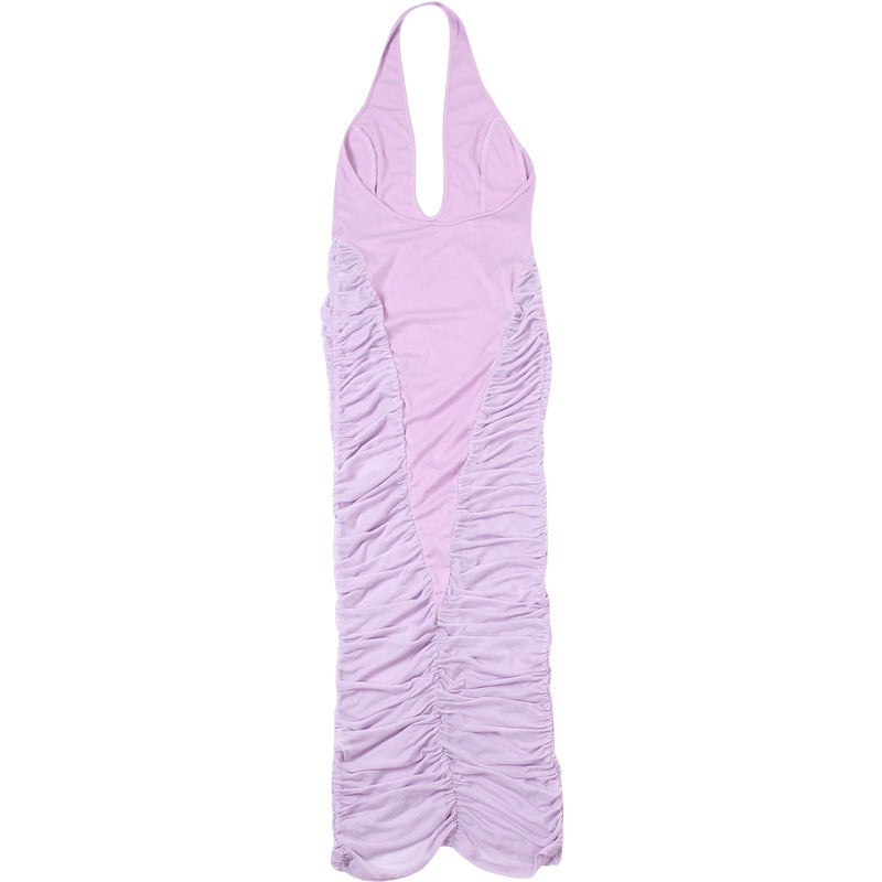 Robe dos nu en maille Sade