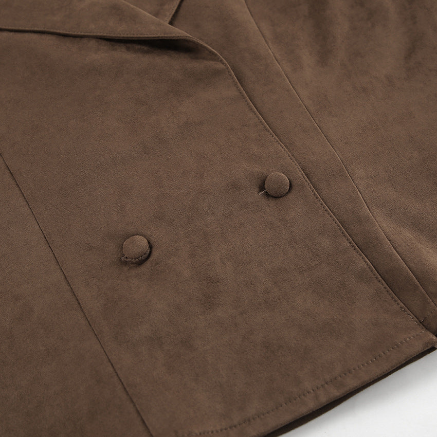 Thabisa Loose Double-Breasted Coat