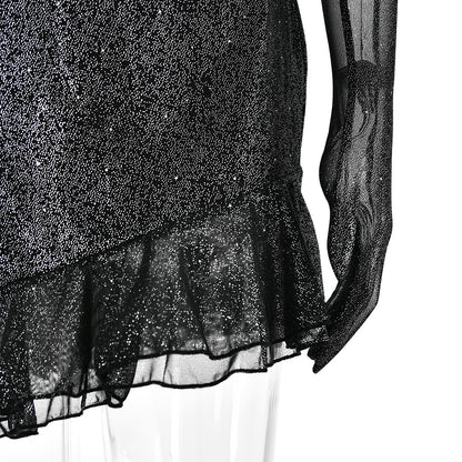 Adanna Silver Mesh Tube Dress