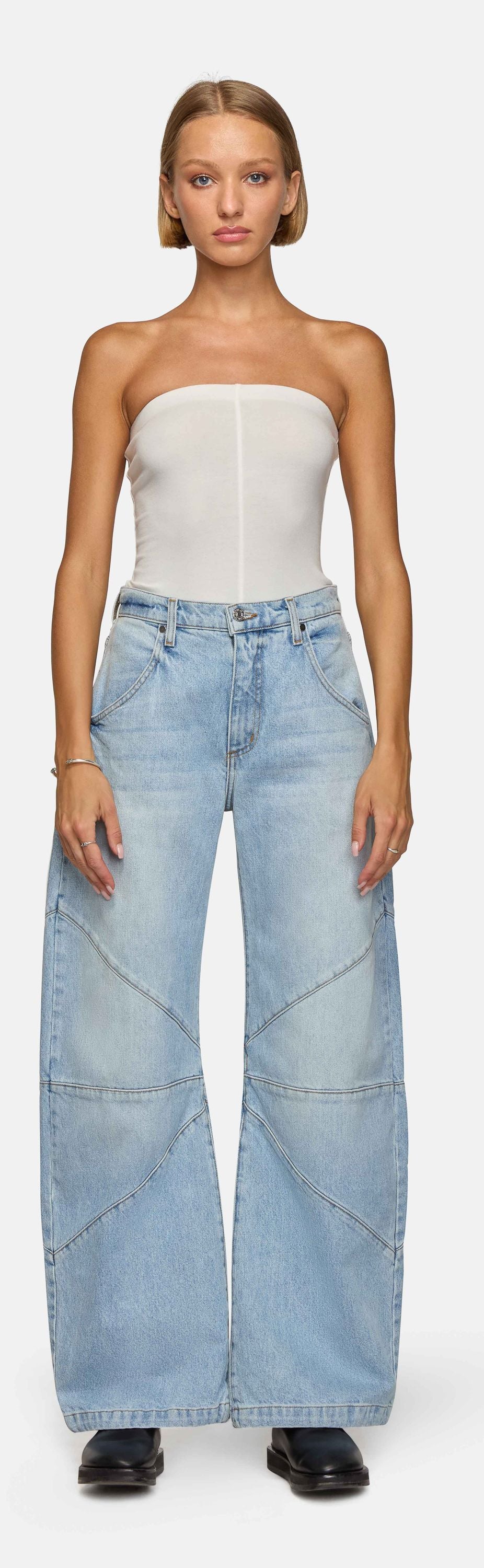 Zamira Bell Bottom High-Waist Jeans