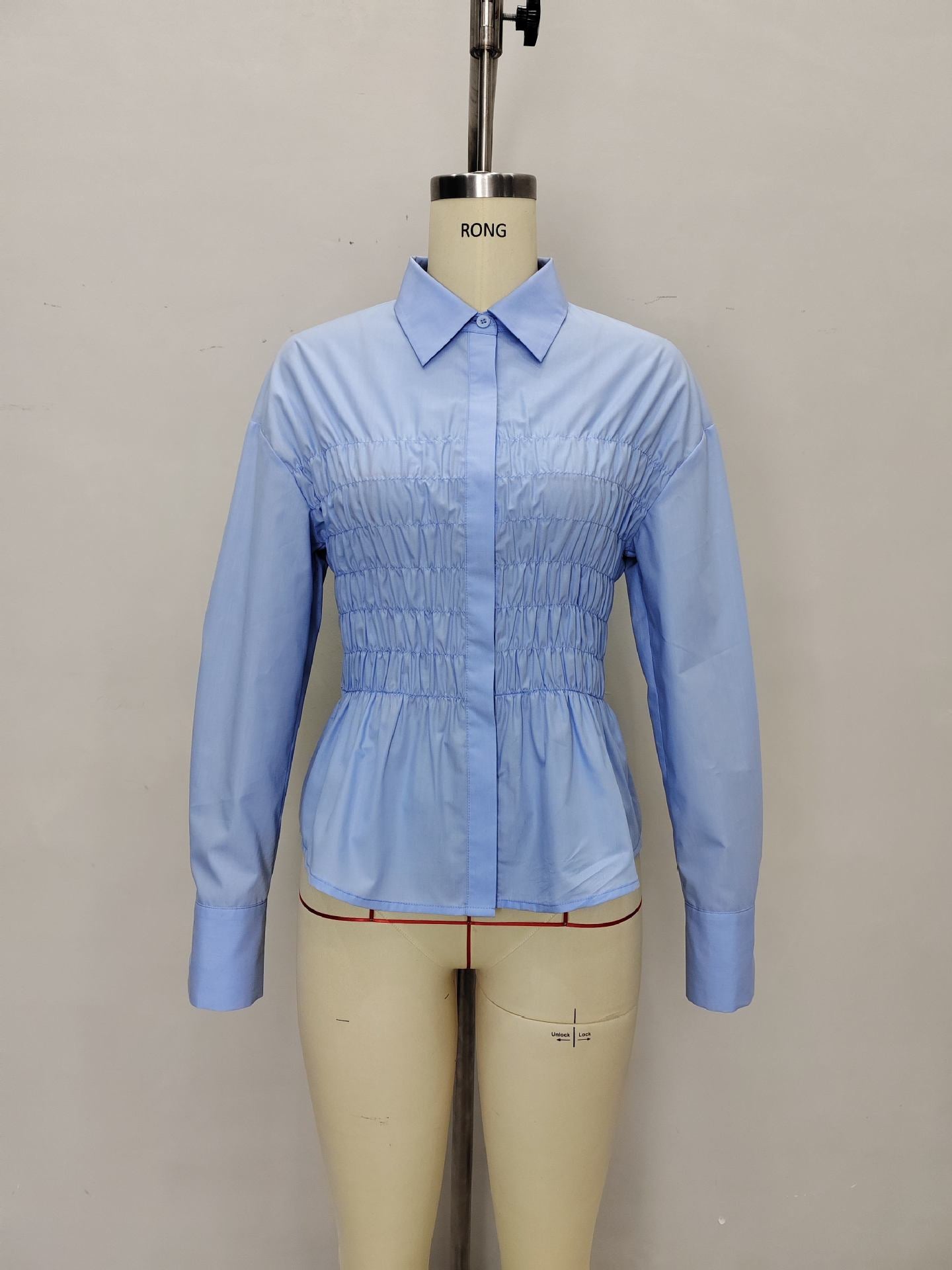 Zyra Pleat Sky Top