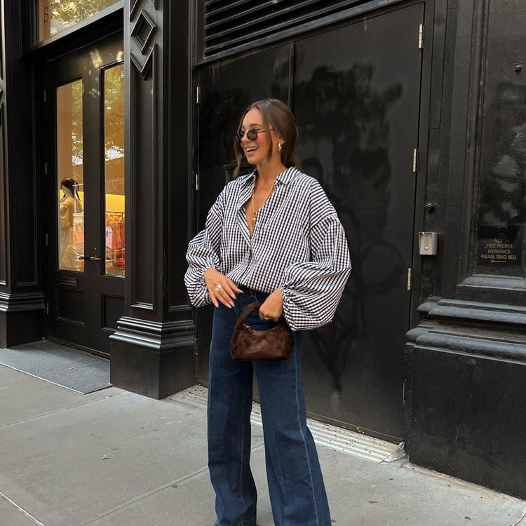 Makena Plaid Luxe Shirt