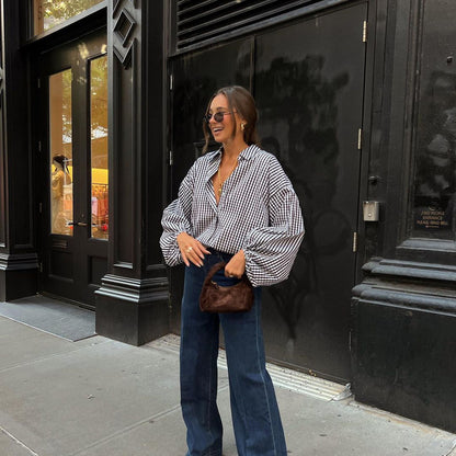 Makena Plaid Luxe Shirt