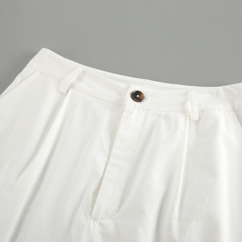 Asha Linen Vest Set