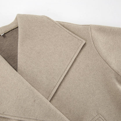 Manteau décontracté ample en laine Abeni