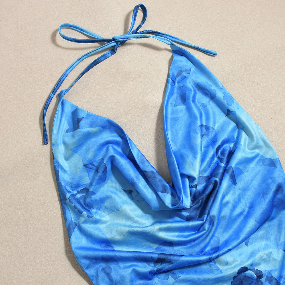 Robe trapèze imprimée Nange