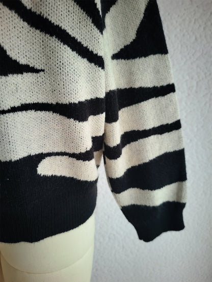 Nadira Ribbon Jacquard Bow Sweater