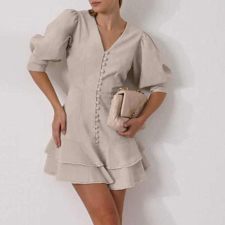 Robe Talia en dentelle cascade