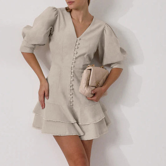 Talia Lace Cascade Dress