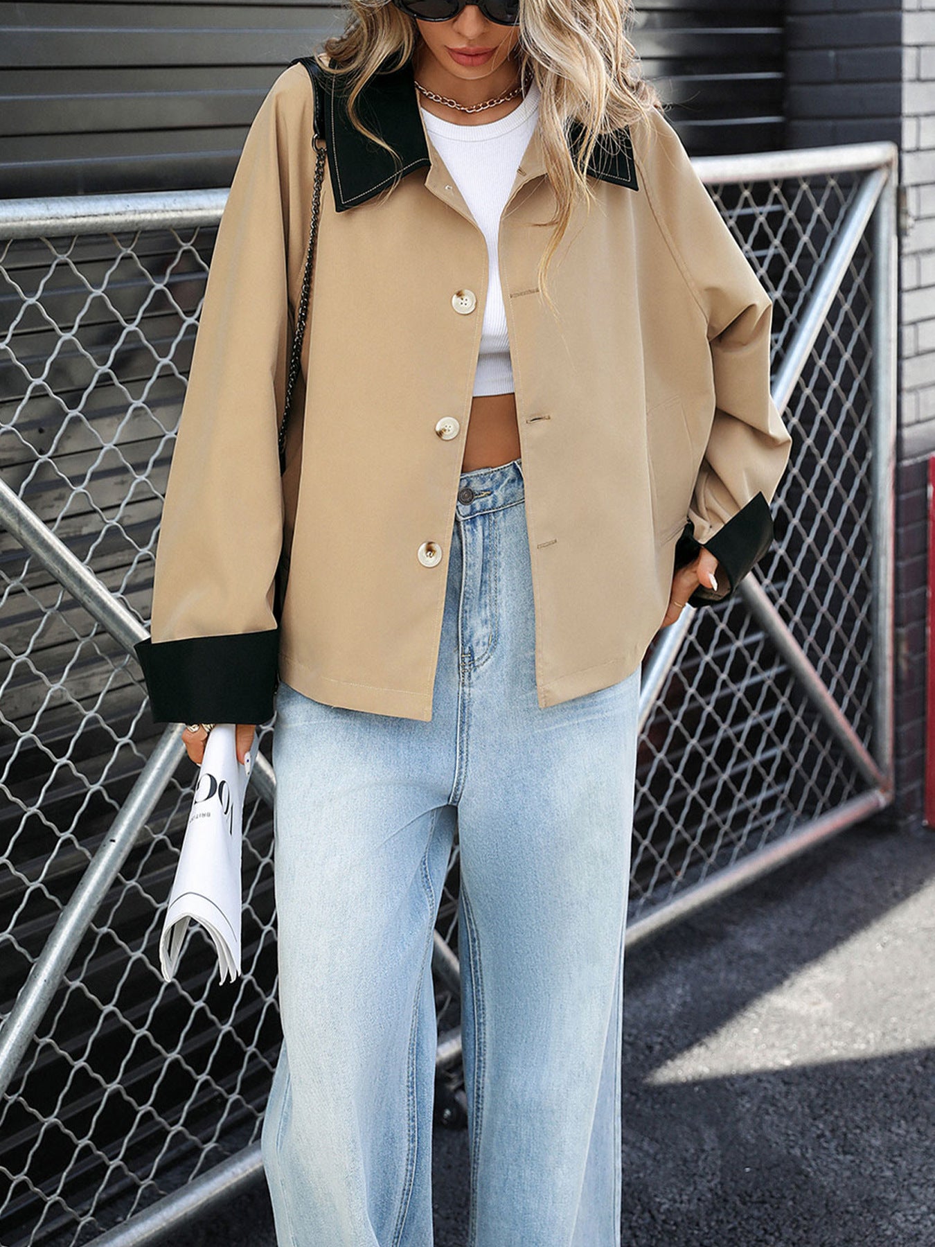 Lerato Contrast Charm Coat