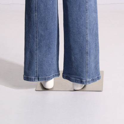 Jean slim taille haute Nalira à nœud papillon