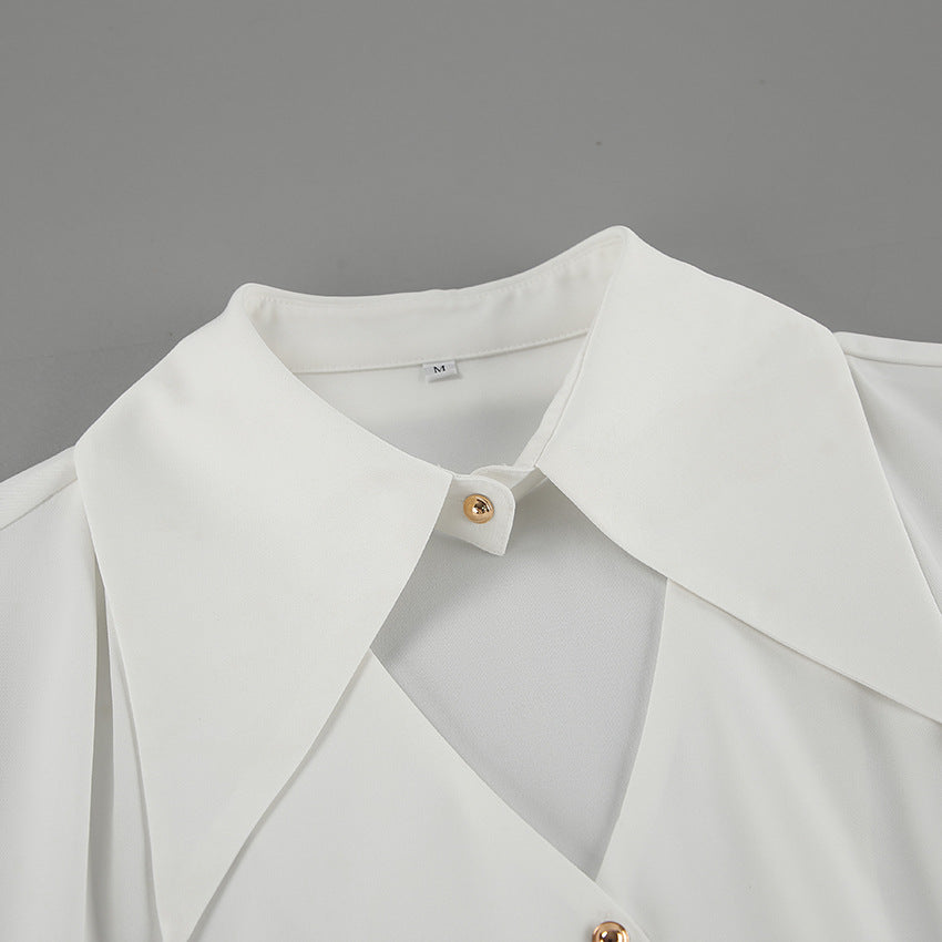 Nolwazi White Whisper Chiffon Shirt