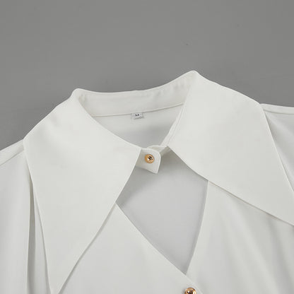 Nolwazi White Whisper Chiffon Shirt