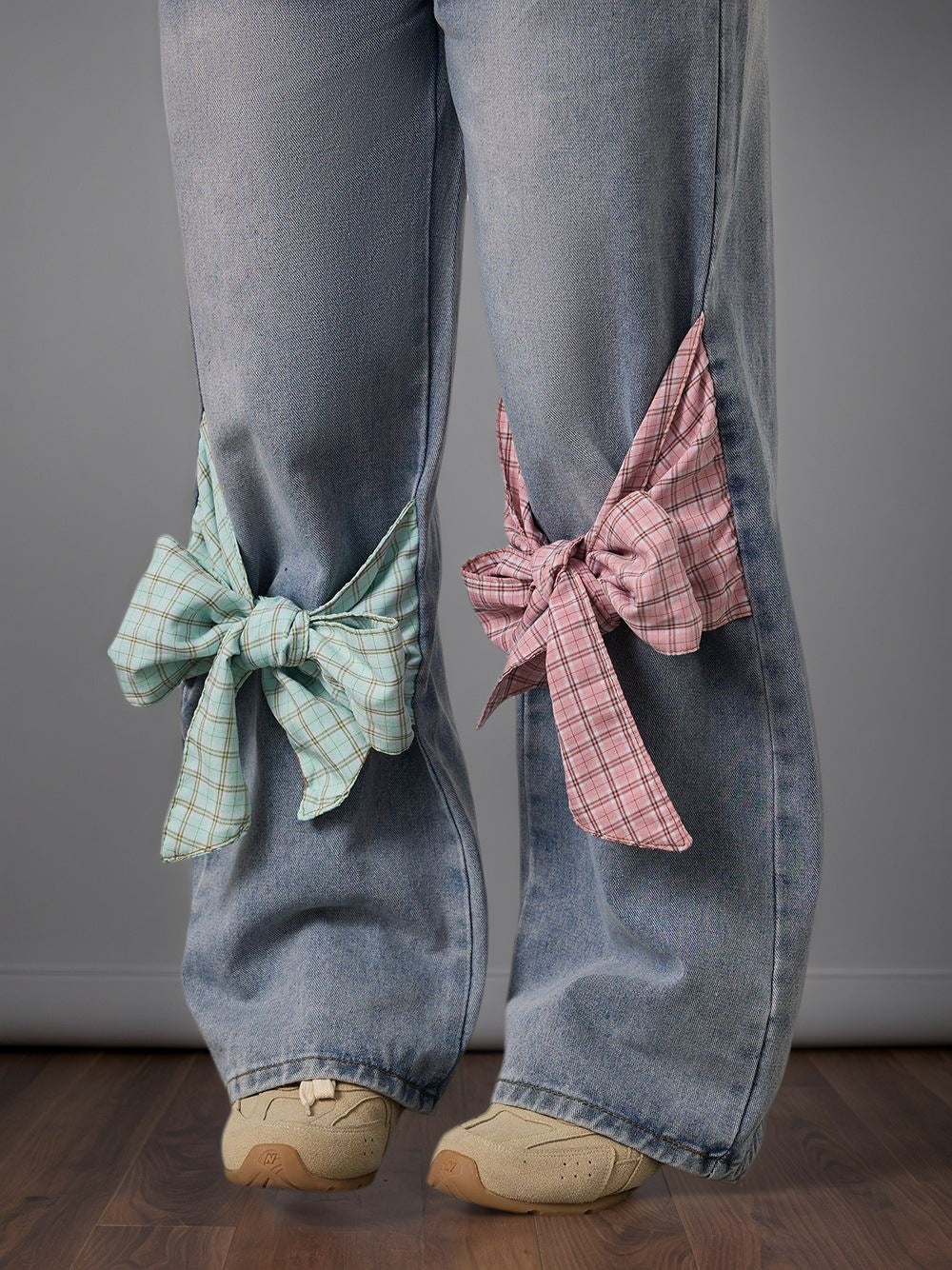 Jean à jambes larges taille haute Zamira Bow
