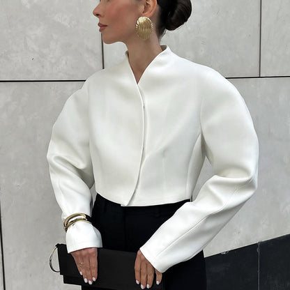 Zola Graceful Autumn V-Neck Coat