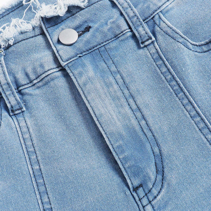 Jean skinny Nolani à bords effilochés