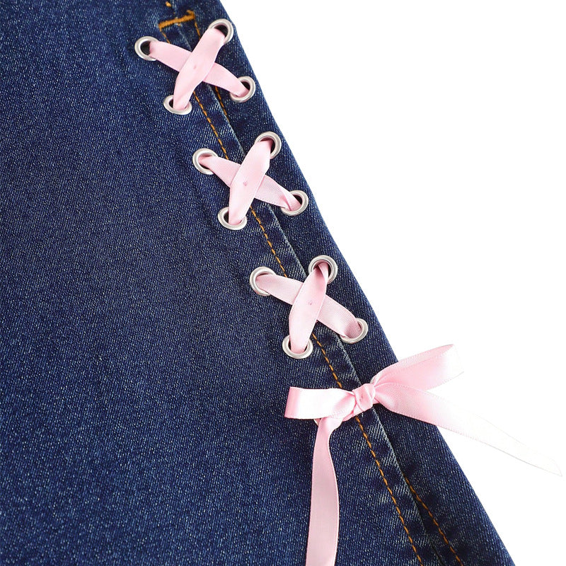 Jean à jambes larges Zuri Bow