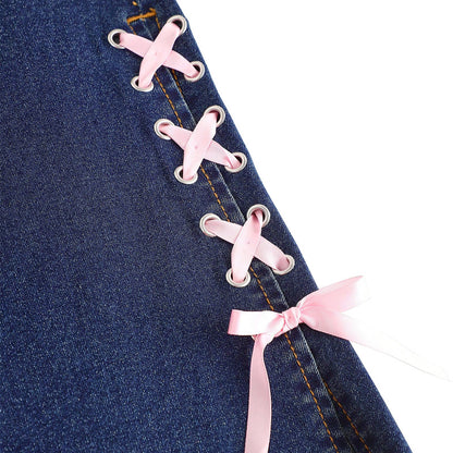 Jean à jambes larges Zuri Bow